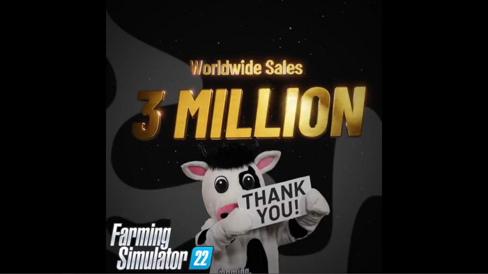協力プレイ対応農業シム『ファーミングシミュレーター 22』販売本数300万本突破―発売から約2ヶ月で達成