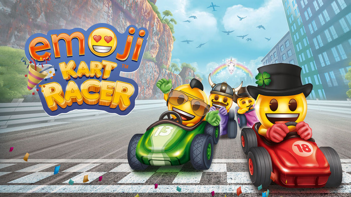 オリジナルも作成可能！絵文字キャラで『マリカー』風レース対戦『emoji Kart Racer』スイッチ/Xbox版リリース