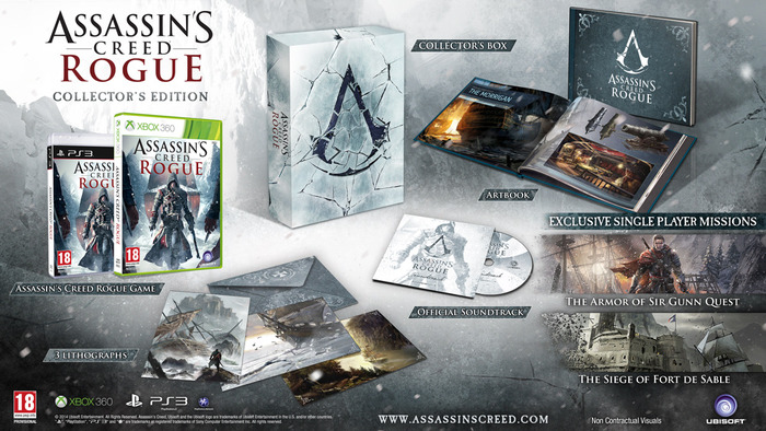 『Assassin's Creed Rogue』海外向け豪華版と予約特典の内容が明らかに