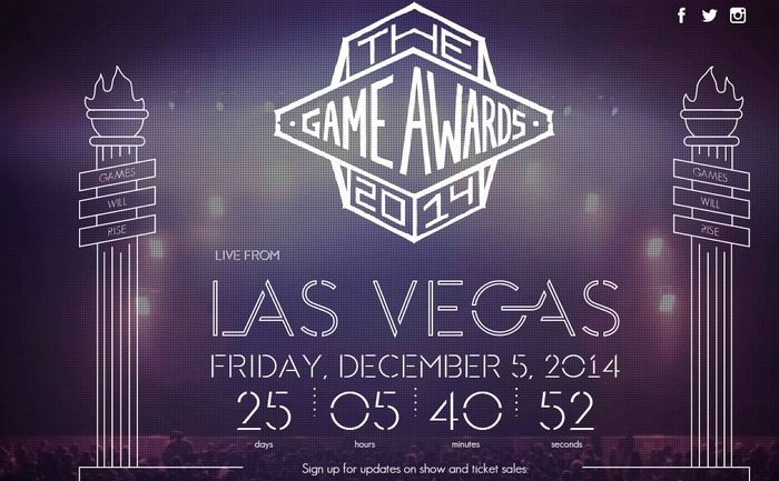 VGX後継ゲームイベント「The Game Awards 2014」12月5日に開催！顧問に小島監督も