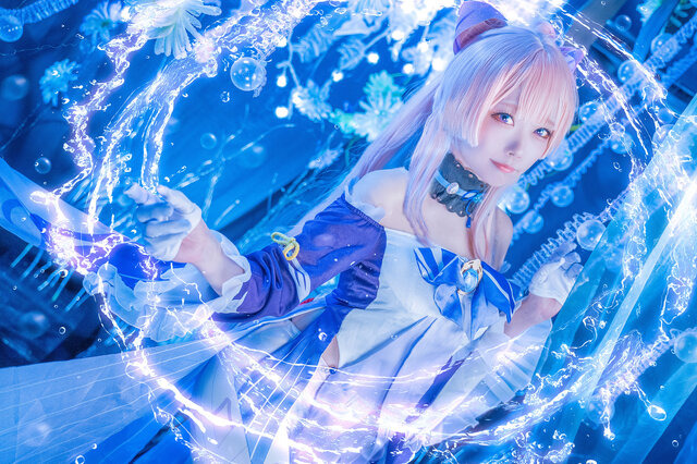 珊瑚宮心海『原神』/逢坂ゆゆ(X:@yuyu_cosp)、撮影:ちぃた(X:@chiita_p)