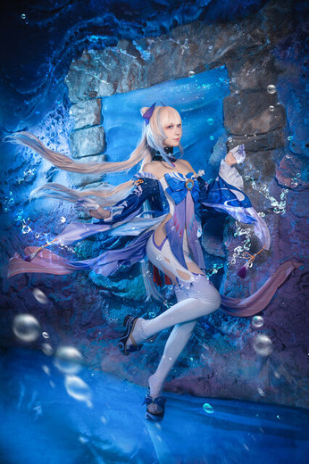 珊瑚宮心海『原神』/箱ネコ(X:@hakonyanya)