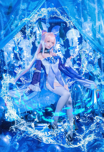 珊瑚宮心海『原神』/逢坂ゆゆ(X:@yuyu_cosp)、撮影:ちぃた(X:@chiita_p)