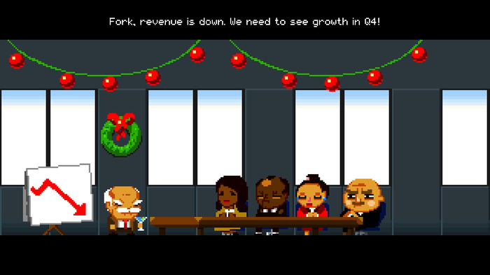 価格は無料！『Fork Parker's Holiday Profit Hike』がSteamで配信 ― Devolver DigitalのCFOがお金を集めるゲーム