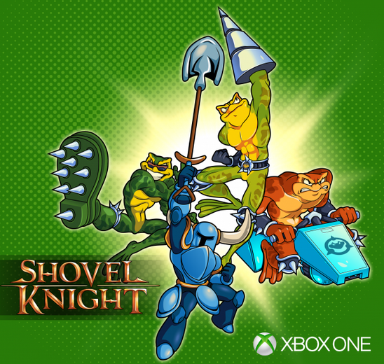 Xbox One版『Shovel Knight』は『バトルトード』とコラボ！―あのカエルたちが参戦