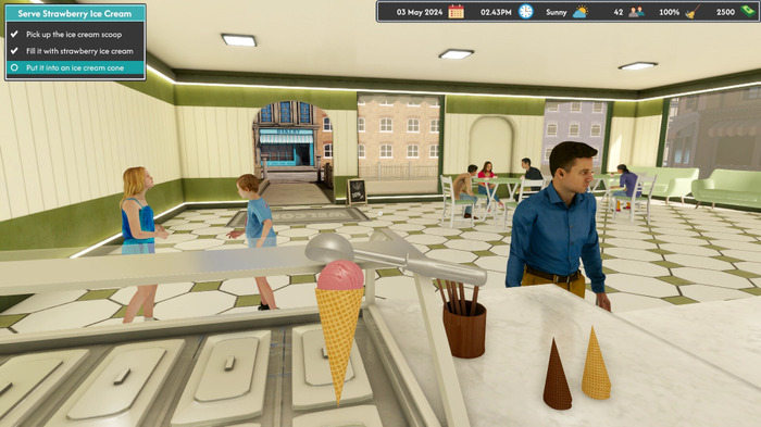 アイス屋経営シム『Ice Cream Simulator』発表!カップやコーン、モチなど多様なアイスがずらり