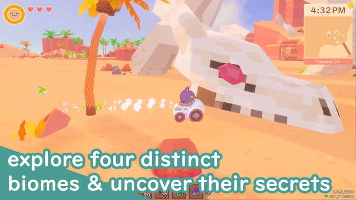 早期アクセス時点で「非常に好評」!もちもちドット絵キャラがかわいい“猫どう森”的ADV『Snacko』正式リリース