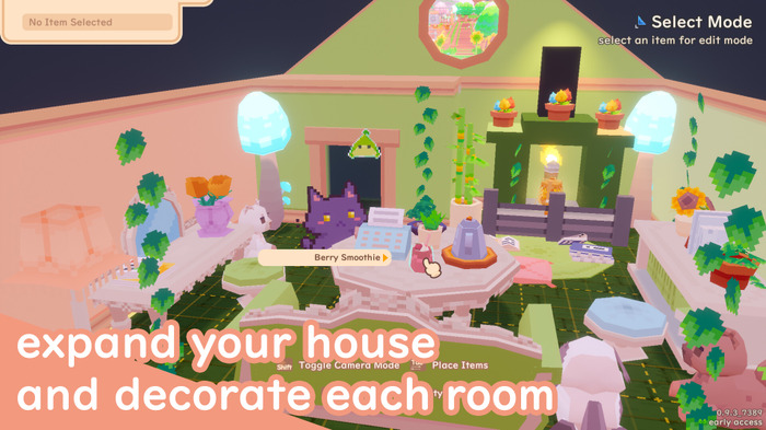 早期アクセス時点で「非常に好評」!もちもちドット絵キャラがかわいい“猫どう森”的ADV『Snacko』正式リリース