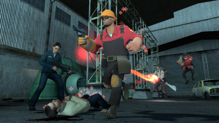 開発キット公開で配信が実現！Steamに『TF2』キャラで『HL2』キャンペーンをプレイできるMod登場