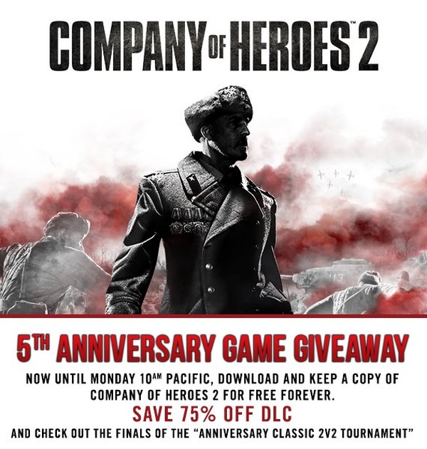 Steamにて Ww2rts Company Of Heroes 2 が期間限定無料配布 Dlcセールも実施 Game Spark 国内 海外ゲーム情報サイト
