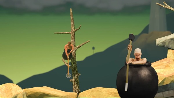 ハンマーで山登りアクション Getting Over It Scratch Edition : フラシュ 無料ゲーム