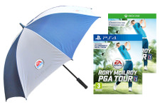 英国GAMEで『Rory McIlroy PGA Tour』購入特典が「ゴルフ用傘」に決定 画像