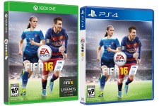 シリーズ史上初の女性選手！海外版『FIFA 16』ボックスアート 画像