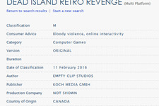 豪審査機関に『Dead Island Retro Revenge』なる未発表タイトルが登録 画像