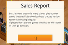 海外のゲーム開発会社運営ゲー『Game Dev Tycoon』は海賊版でプレイすると海賊行為で会社が破産する 画像