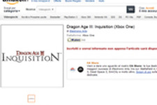 伊AmazonにXbox One版『Dragon Age 3: Inquisition』がリスト 画像