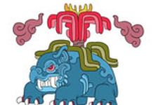 “ポケモン”をマヤ文明風のイラストタッチで描いたファンアート 画像