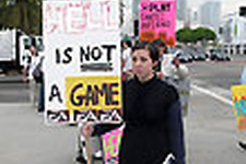 E3 09: 教会信徒が『Dante's Inferno』の内容に憤慨、E3会場前で抗議活動 画像