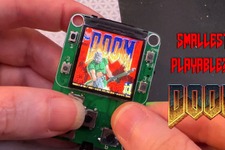これが世界最小『DOOM』再生デバイスかも？1.3インチディスプレイ、ボタン操作可能なマシンが登場 画像