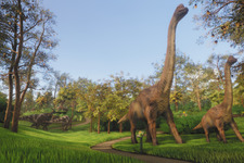 今度の芝刈りは恐竜パークだ！芝刈りシム『Lawn Mowing Simulator』最新DLC「Dino Safari」配信開始 画像