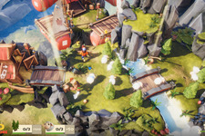 ハチャメチャパーティーゲーム『Lumberhill』スイッチ版配信開始―災害・恐竜・海賊の脅威に立ち向かい仕事をこなせ！ 画像