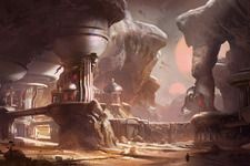 砂漠の地下渓谷が描かれた『Halo 5: Guardians』ファーストコンセプトアート 画像