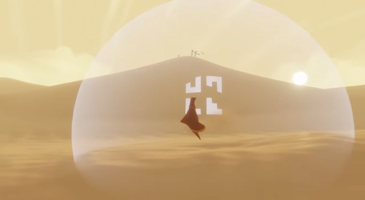 Ps4版 風ノ旅ビト 7分のゲームプレイ 序盤の広大な砂漠を探索 2枚目の写真 画像 Game Spark 国内 海外ゲーム情報サイト