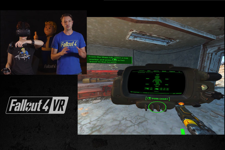 発売迫るhtc Vive向け Fallout 4 Vr プレイ映像 様々な操作を解説 Game Spark 国内 海外ゲーム情報サイト