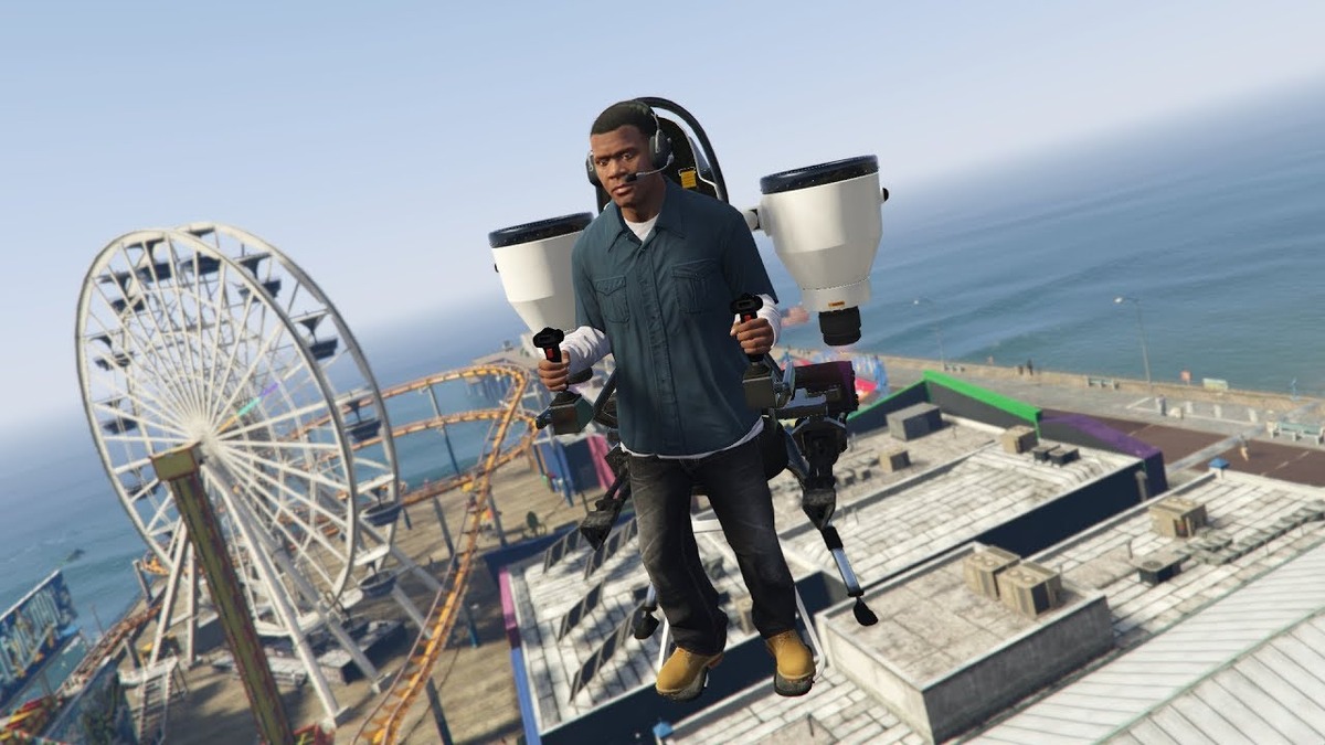 Pc版 Gta V あの3人も乗れるジェットパックが遂に シングル用追加mod Game Spark 国内 海外ゲーム情報サイト Pc版 Gta V あの3人も乗れるジェットパックが遂に シングル用追加mod Game Spark 国内 海外ゲーム情報サイト