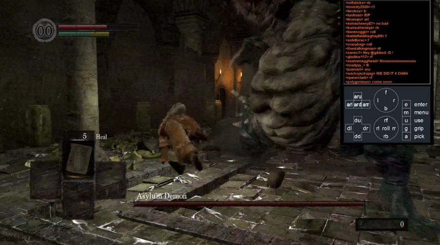 Twitchチャットで『Dark Souls』に挑戦！ドアが開くだけで歓声起こる激ムズプレイ配信