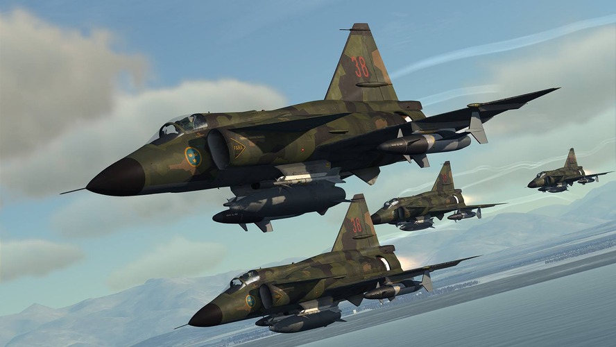 SAABビゲンが舞うフライトシム『DCS: AJS-37』が発表―カナード付きデルタ翼機