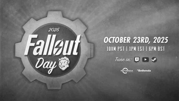 「Fallout Day」日本時間10月24日2時開催決定。『Fallout』に関するニュース、コミュニティのお祝いなど最新情報をお届け