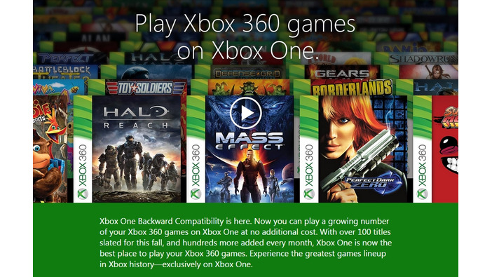 Xbox OneのXbox 360下位互換機能はDLCもサポートへ―MSが言及