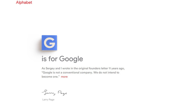 Google、大規模な組織再編を発表―全事業を新会社Alphabetの傘下に