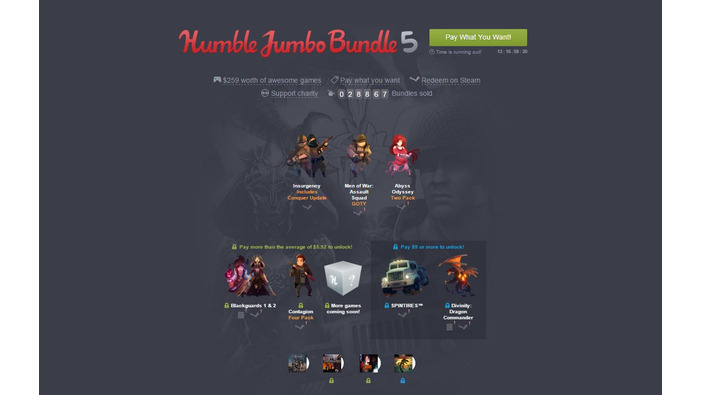 骨太タイトル満載！「Humble Jumbo Bundle 5」販売開始―259ドル相当が9ドルに