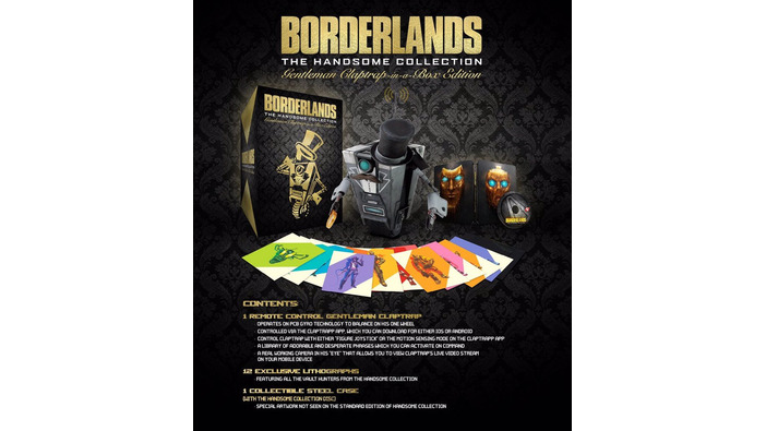 紳士になったClaptrapラジコン付！『Borderlands: The Handsome Collection』豪華版が海外で発表