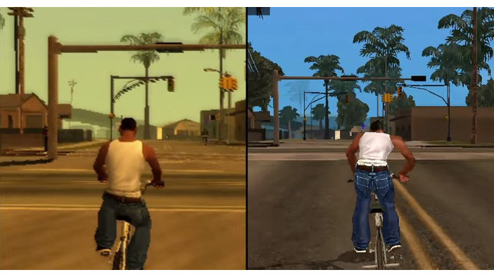 『GTA:SA』PS2/PS4移植版とPS3リマスター版のフレームテスト比較映像！