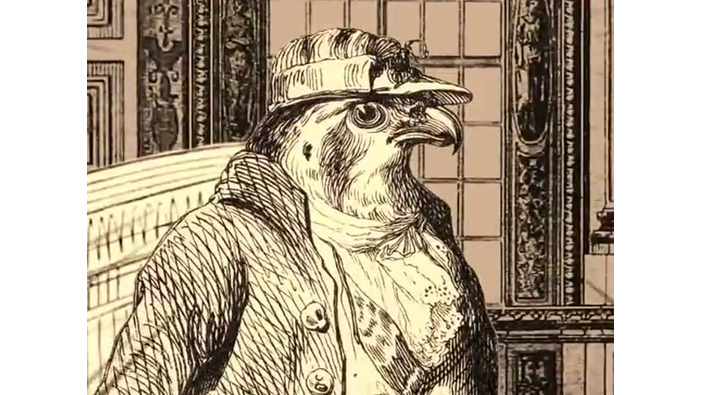 鳥人間法廷バトル『Aviary Attorney』の配信日が決定！―19世紀風刺画風ADV