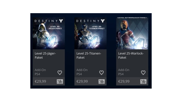 欧米向けに『Destiny』Lvブーストアイテムが販売開始、各30ドルでサブクラスも成長