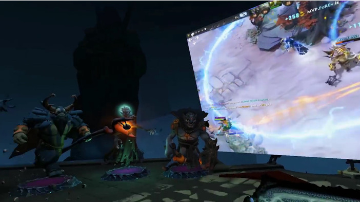 VR空間にマップや戦況を表示！『Dota 2』にVR観戦モードが登場か