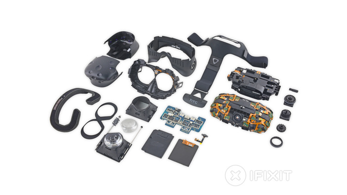 iFixitが「HTC Vive」を分解レビュー！―「Oculus Rift」との比較も
