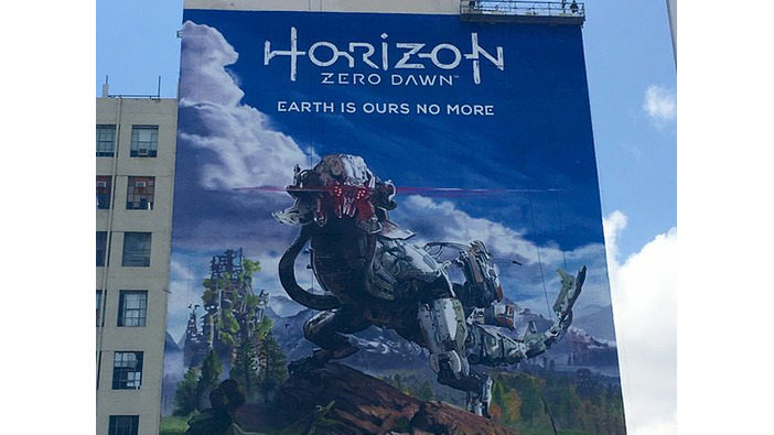 LAに『Horizon Zero Dawn』の巨大ポスターが登場！―E3 2016への期待高まる