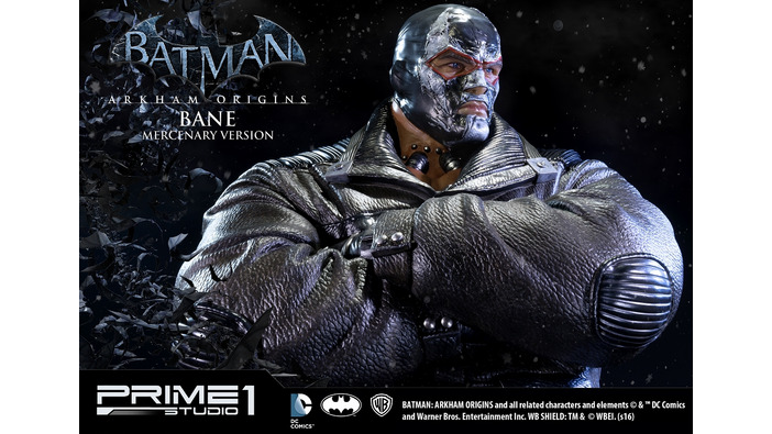 「バットマン アーカム・ビギンズ：傭兵版ベイン 1/3スタチュー」予約開始―ヘッドパーツ2種類付属