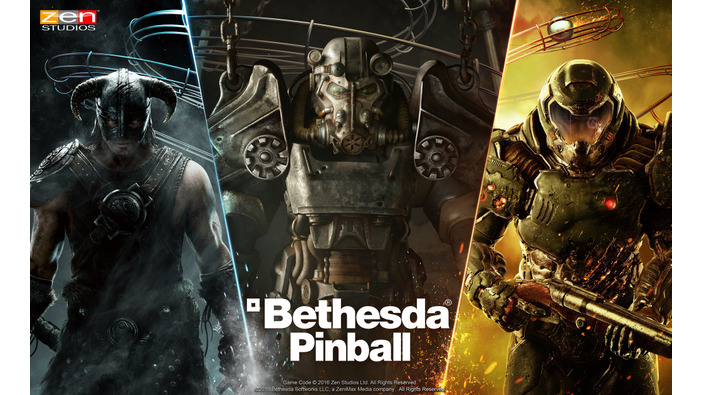 『Bethesda Pinball』配信開始！―『Skyrim』『Fallout』『DOOM』のギミック満載