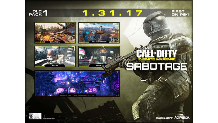 『CoD: IW』第1弾DLC「Sabotage」海外で発表、90年代映画風のゾンビモード新章も