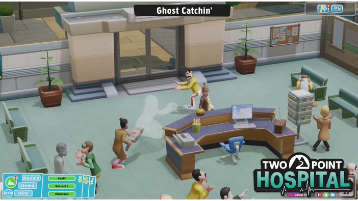 病院経営シム『Two Point Hospital』UIやビルディングの様子を描くプレイ映像が公開！