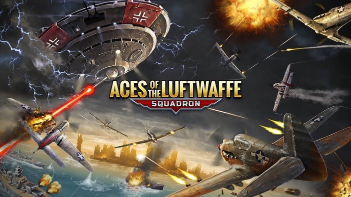WW2弾幕STG『Aces of the Luftwaffe - Squadron』Steamで配信中－ドイツ空軍の超兵器を撃破せよ！
