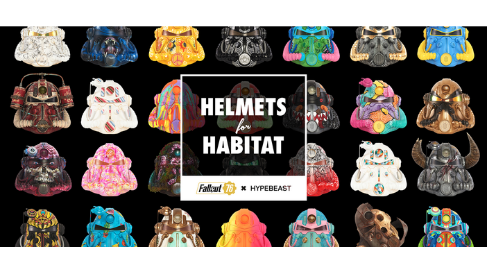 『Fallout 76』40名のアーティスト手がける「パワーアーマー」ヘルメットのチャリティーオークション開始！