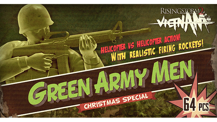 ベトナム戦争FPS『Rising Storm 2』おもちゃの兵隊が戦うクリスマスイベント開催！