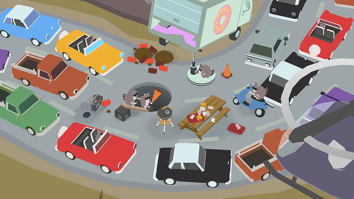 大きな穴がすべてを飲み込む『Donut County』PS4/スイッチ向けにも国内配信―穴の下にはなにがある？